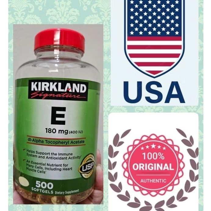 Kirkland Vitamin E 500 softgel EXP April 2026 from COSTCO USA 🇺🇸