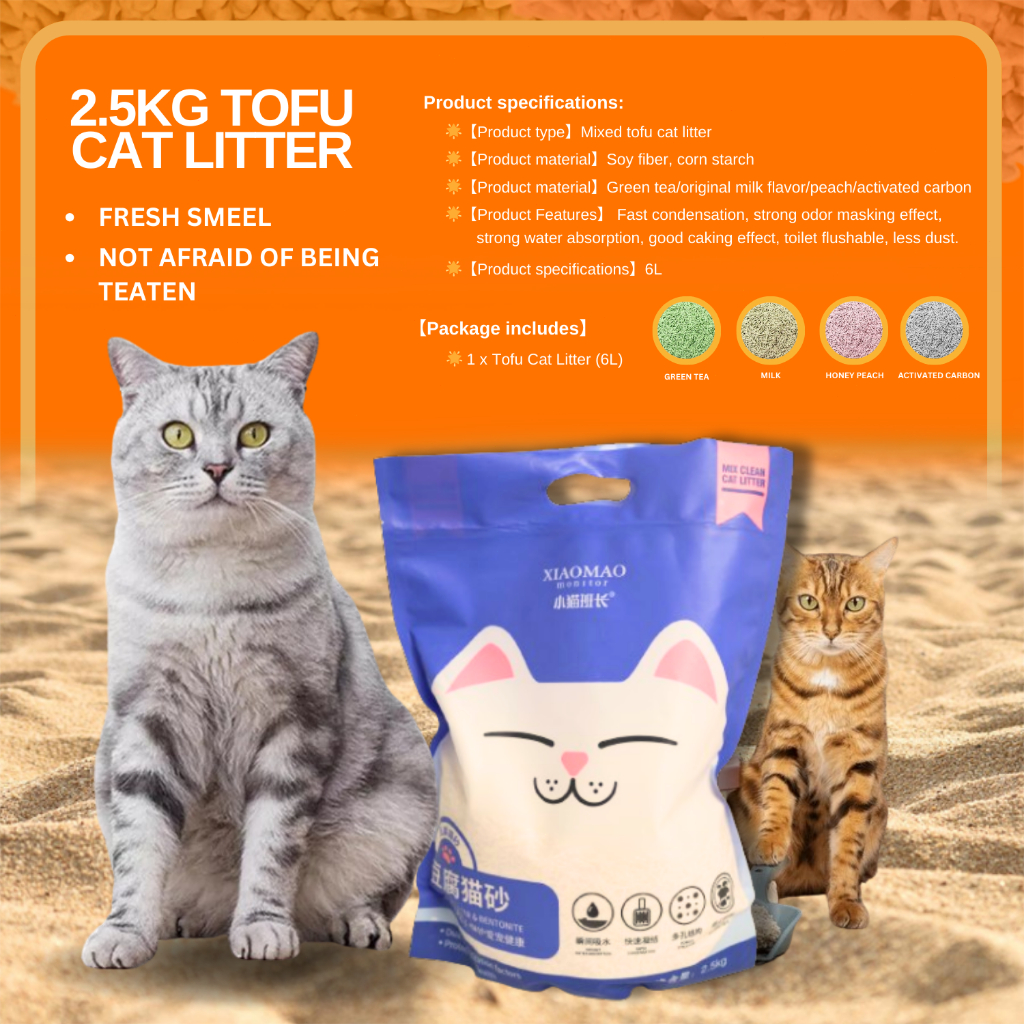 cat litter sand tofu cat litters Bamboo Charcoal Deodorizing cat sand ...