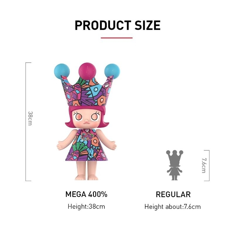 POPMART MEGA ROYAL MOLLY 400% HAN MEILIN POP MART MEGA ROYAL MOLLY