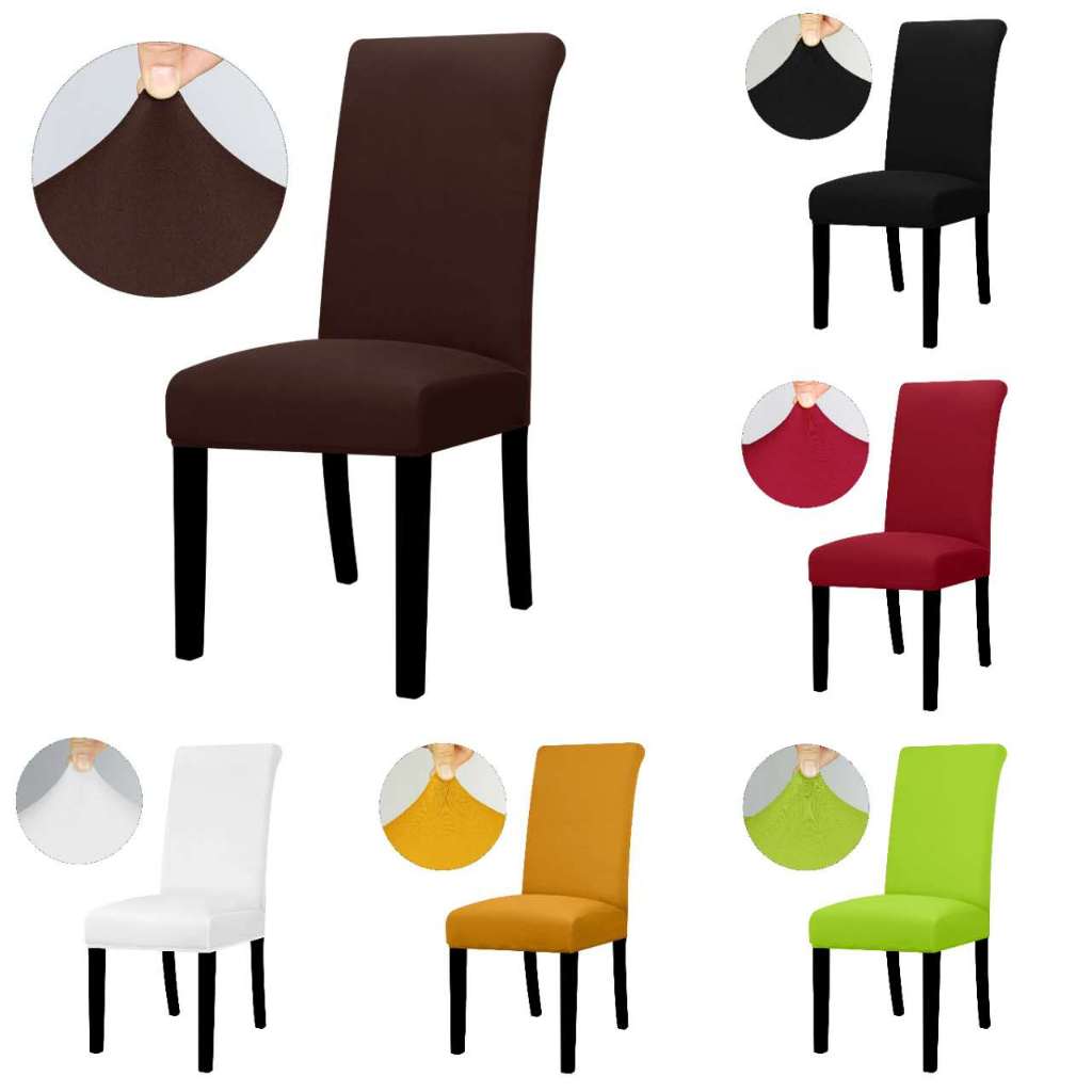 CHINEE Pastel Color Chair Covers Elastic And Strechable 1 Seat Cover ...