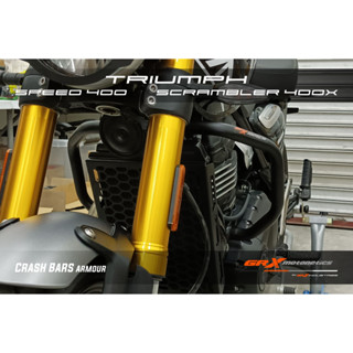 Triumph Speed 400 | Scrambler 400X Crash Bars and Crash Bars + Sliders ...