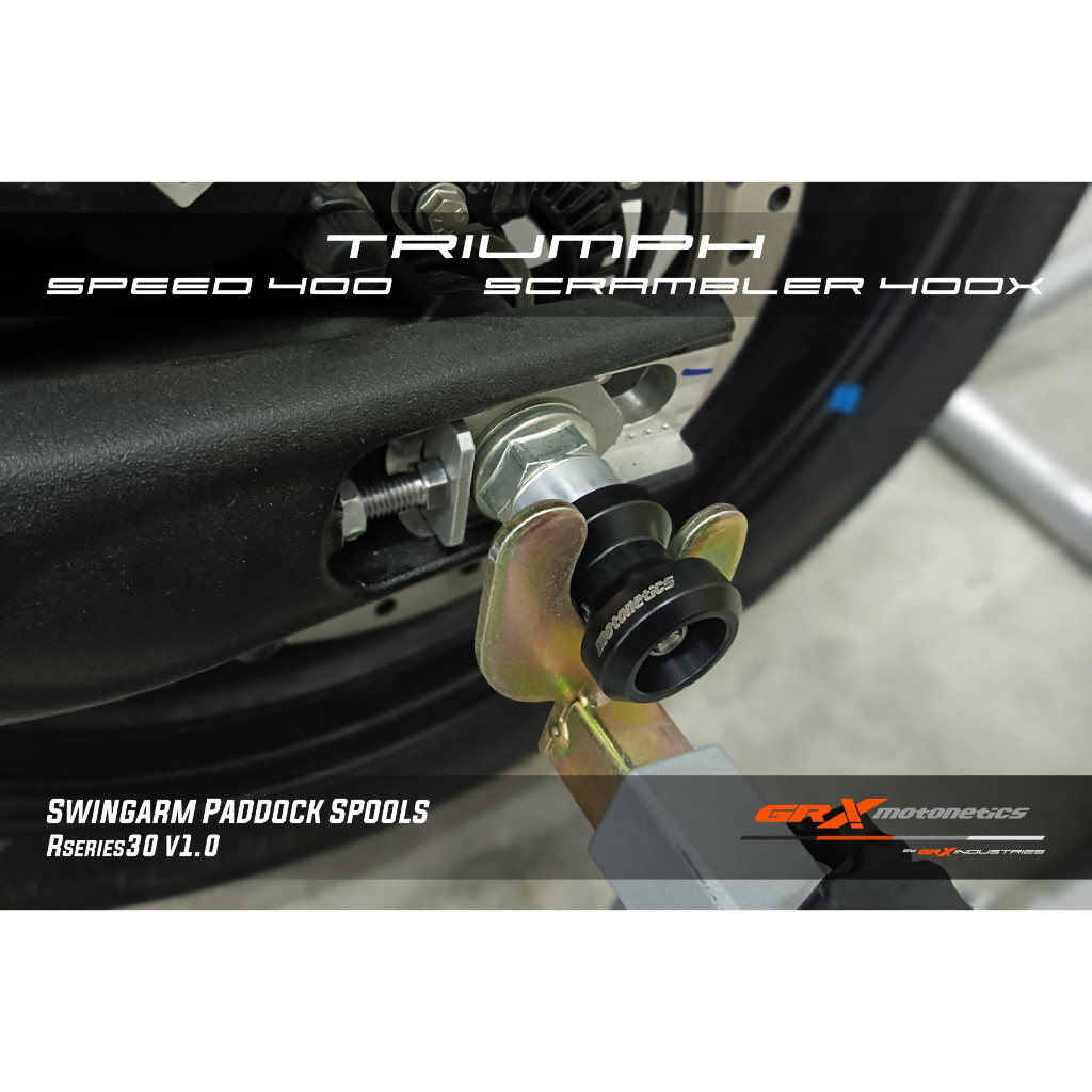 Triumph Speed 400 | Scrambler 400X Swingarm Paddock Spools [Gseries30 ...