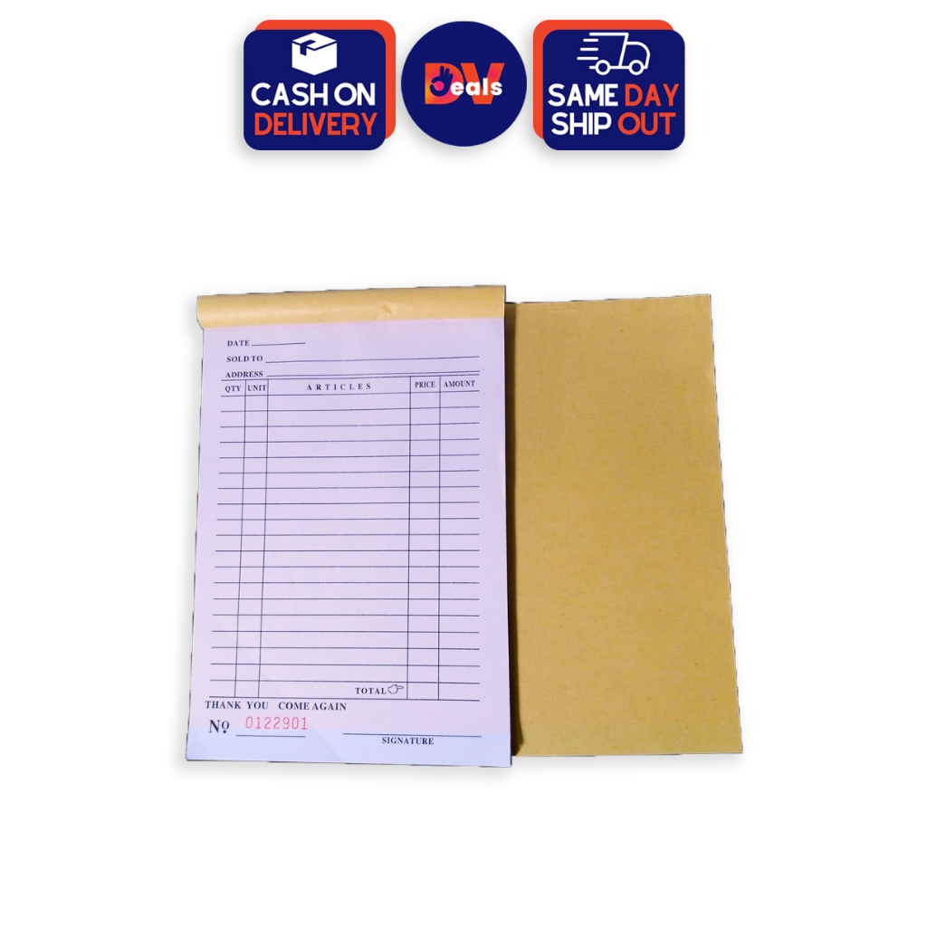 DVDeals Small-Large Order Delivery Receipt Carbonless Copy Resibo ...