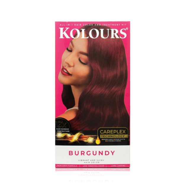 Kolours Hair Dye Burgundy 120ml Shopee Philippines