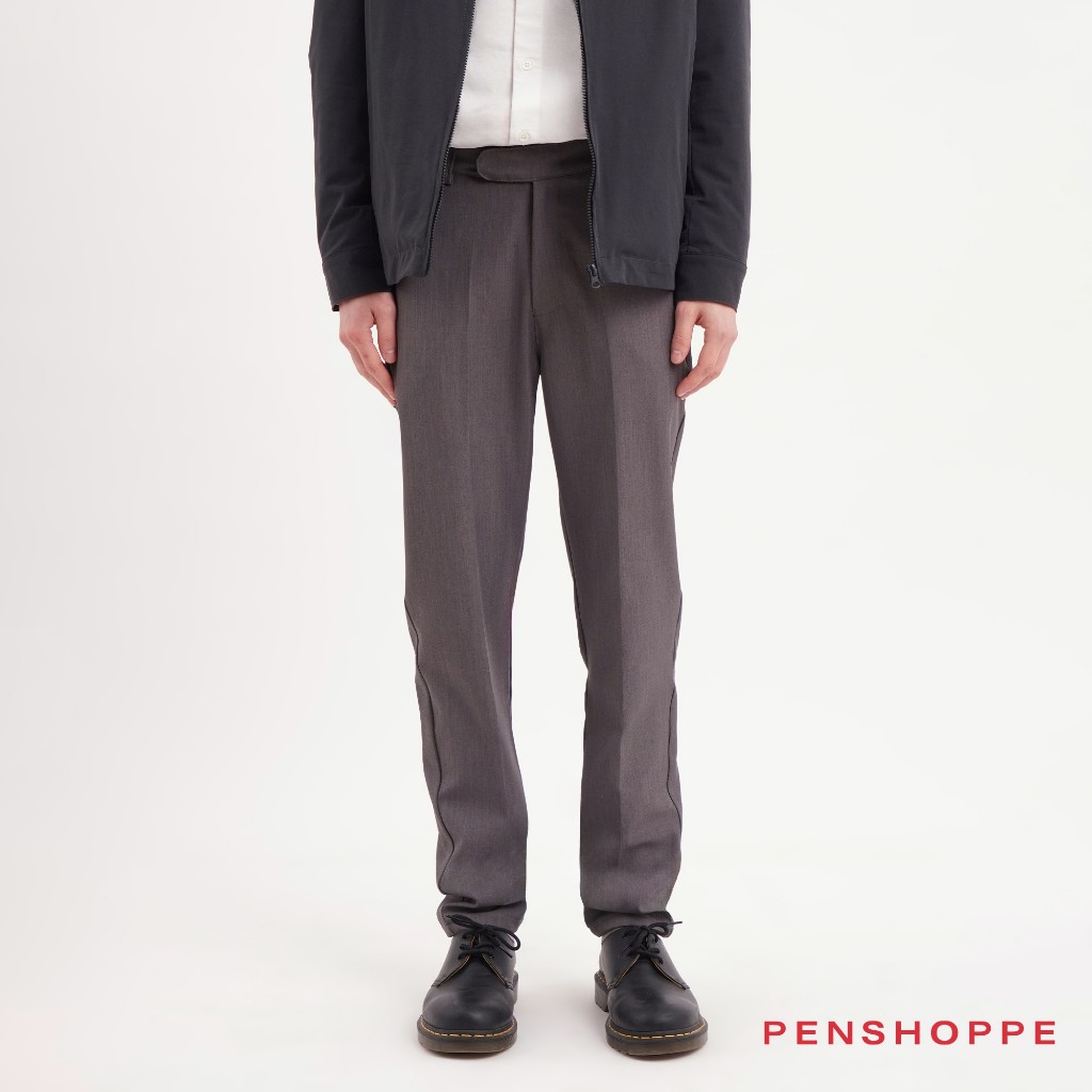Penshoppe Dress Code Slim Fit Ankle Length Pants For Men (Gray ...