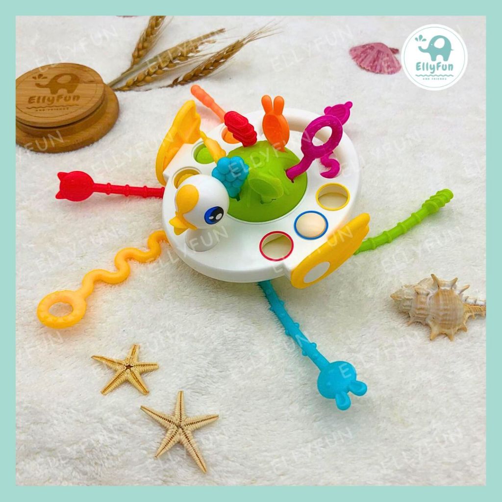 Ellyfun Baby Pull String Sensory Montessori Toys Child Development ...