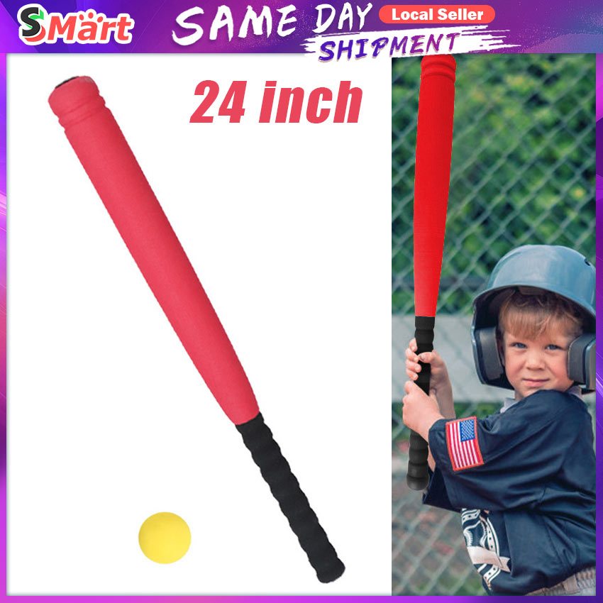 Kids Foam Baseball Bat And Ball 24inch EVA Softball Bat T Ball Bat for