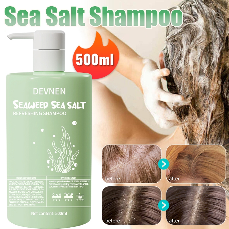 Devnen 500ml Sea Salt Shampoo Anti Dandruff For Treatment Scalp Itching