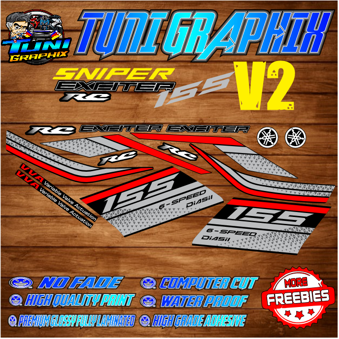 SNIPER 155 Stock Decals (RC EXCITER Design) with freebies | Shopee ...