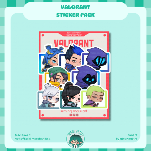 Valorant Matte Vinyl Stickers | MingMauiArt | Shopee Philippines