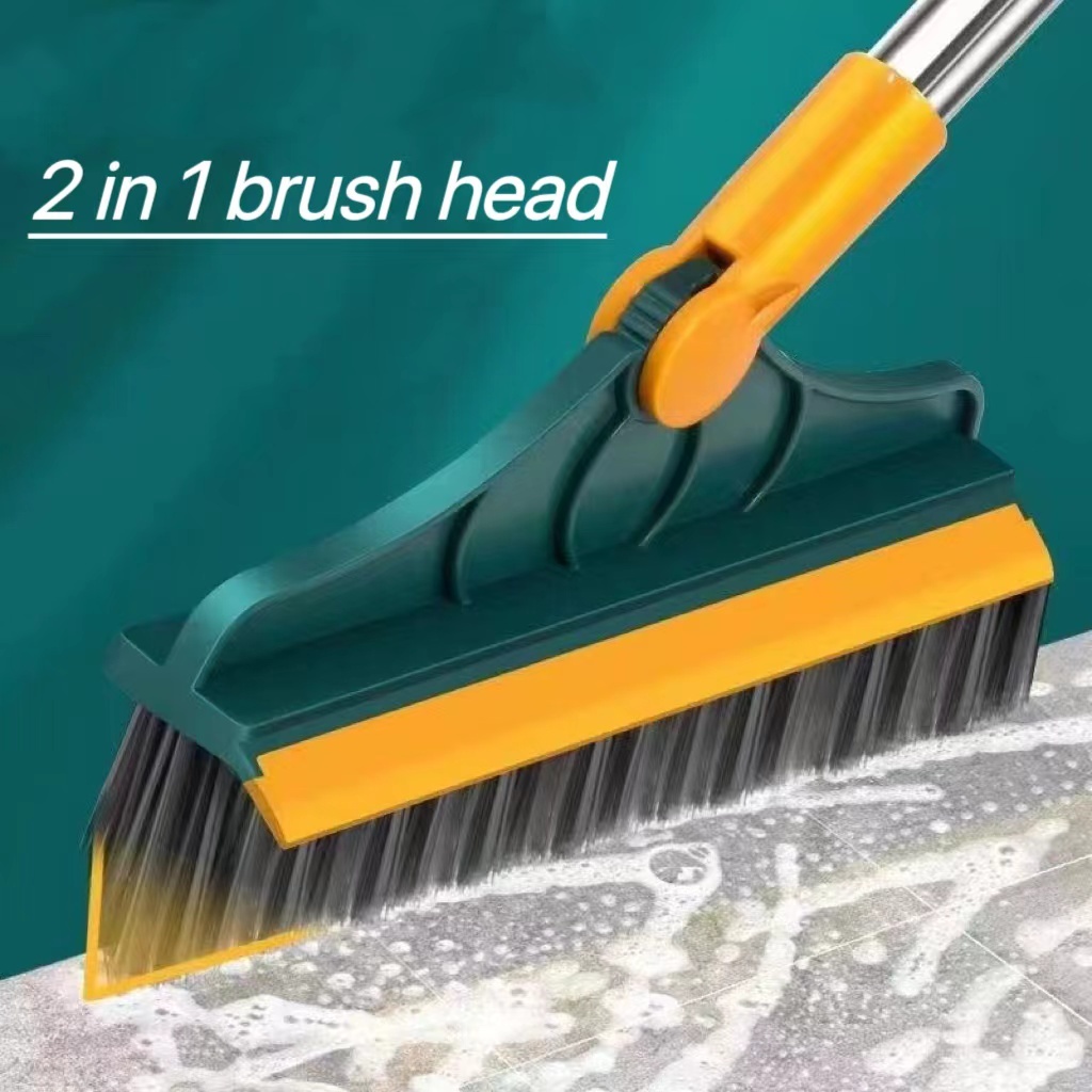 Cleaning Brush Broom, Bathroom Floor Scrub Brush Walis with Long Handle ...