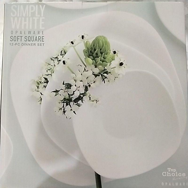 Simply white opalware 12 pc dinner set Shopee Philippines