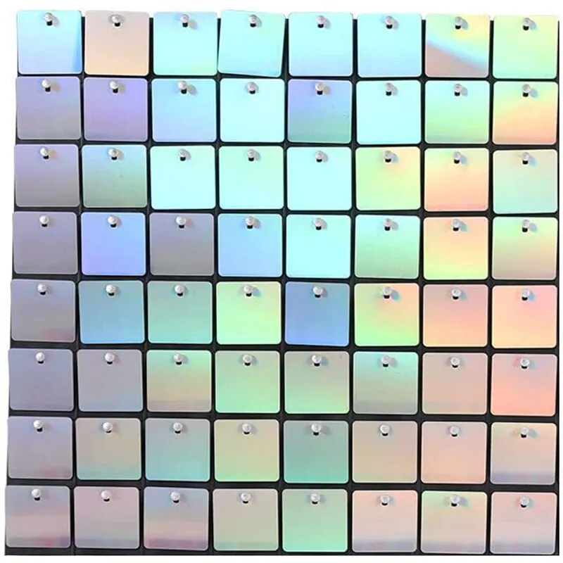 Agar.shop Square Circle Shimmer Sequin 30*30 CM Wall Panel Backdrop ...