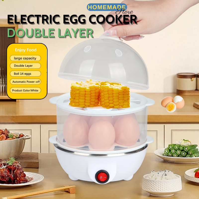 Electric Egg Boiler Food Steamer Heating Auto Shut Off Capacity Egg ...