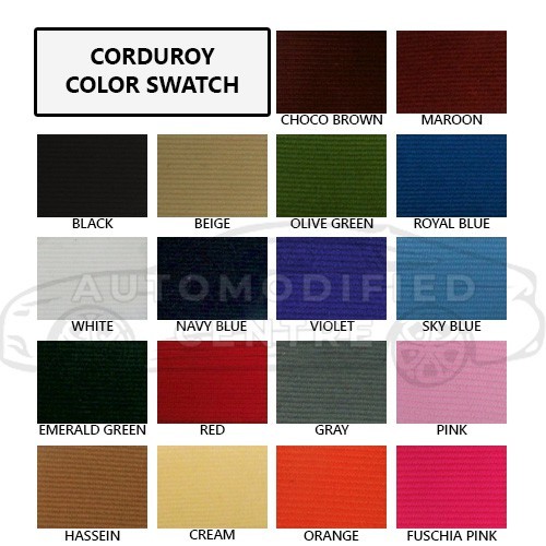 Chevrolet Sail - Corduroy Seat Cover (5 seater) | Shopee Philippines