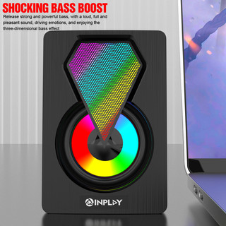 INPLAY MS-246 Mini Digital Speaker 3D Surround Shocking Bass Boost ...
