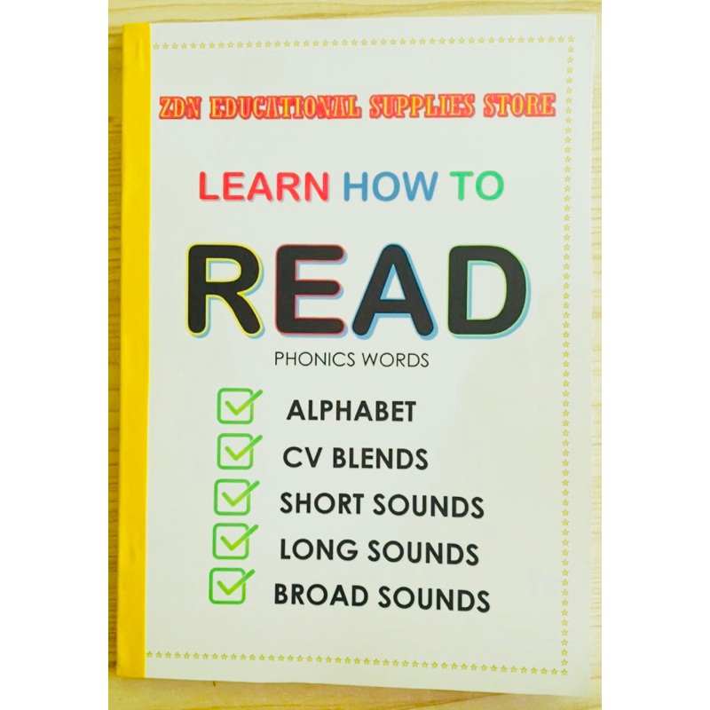 Learn How to Read Book, Reading Book for Kindergarten 75 pages | Shopee ...