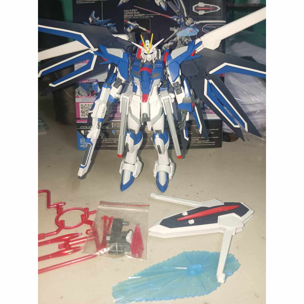 Gundam HGCE Rising Freedom 1/144 Built | Shopee Philippines