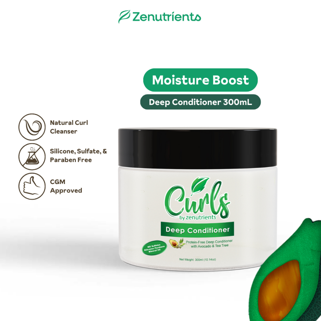 Curls by Zenutrients Avocado and Tea Tree Deep Conditioner Treatment ...