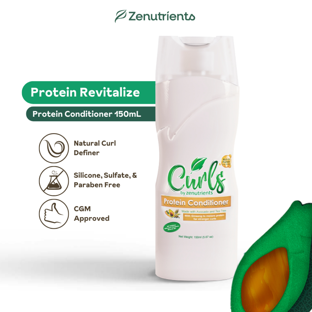 Curls by Zenutrients Ginseng Protein Conditioner 150ml | Shopee Philippines