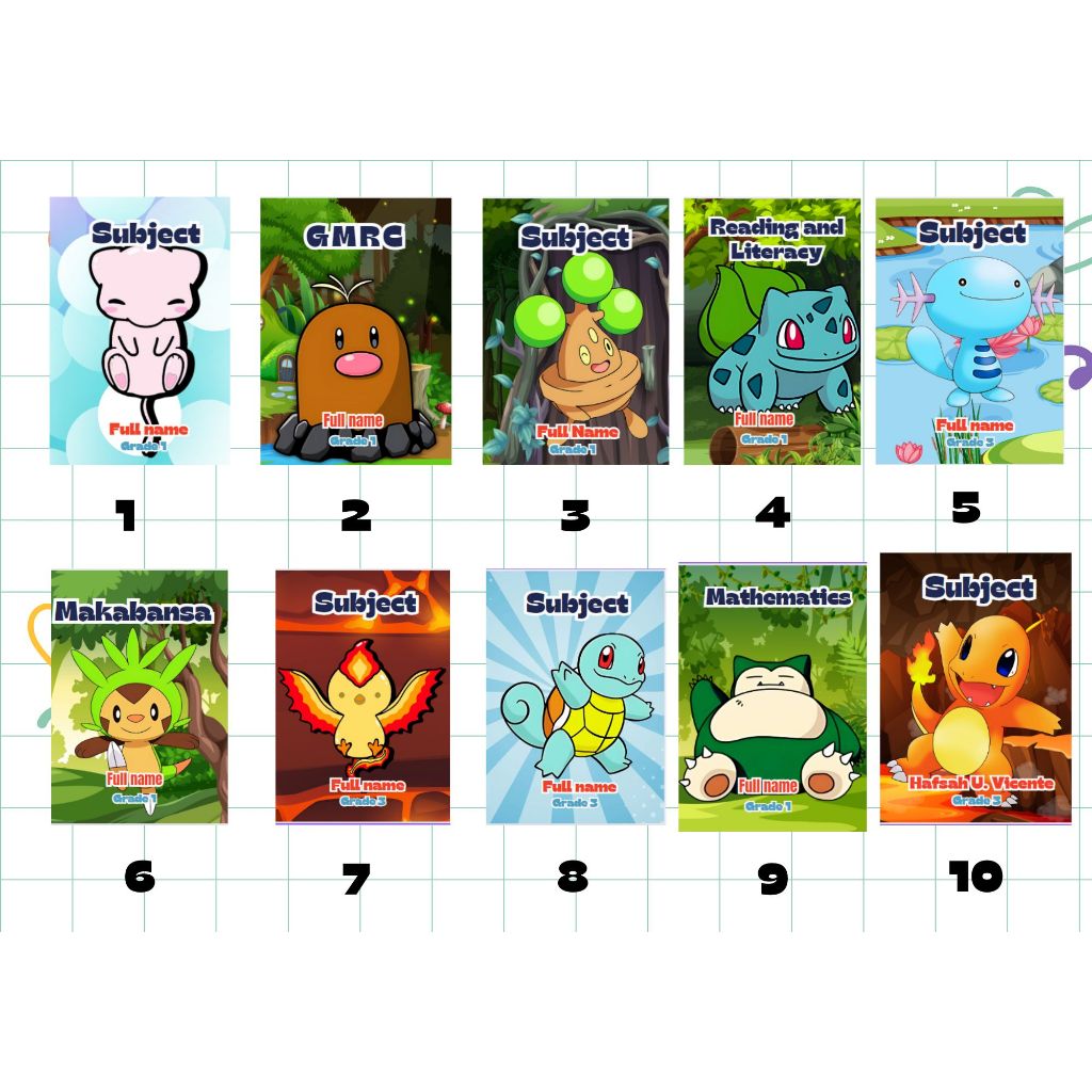Personalized Notebook Pokemon Themed | Shopee Philippines