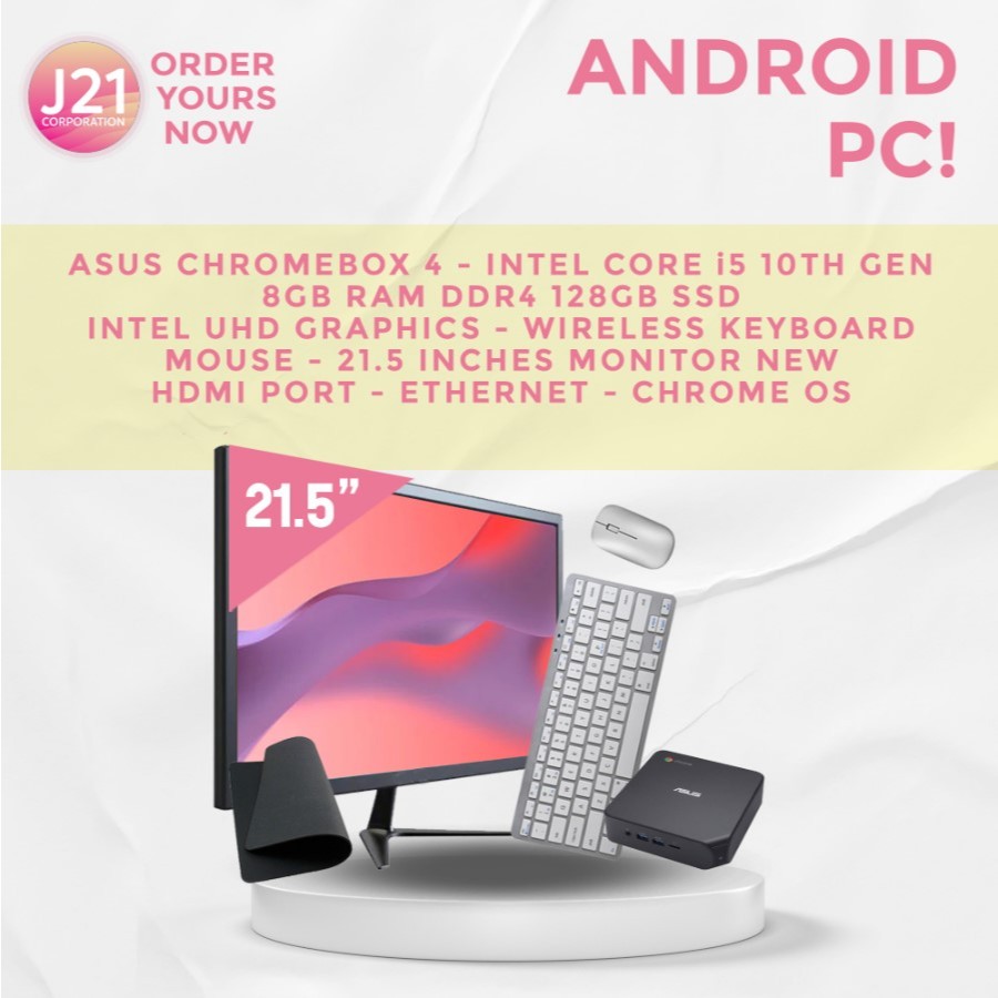 Asus Chromebox 4 Mini Desktop Computer – JPNQ