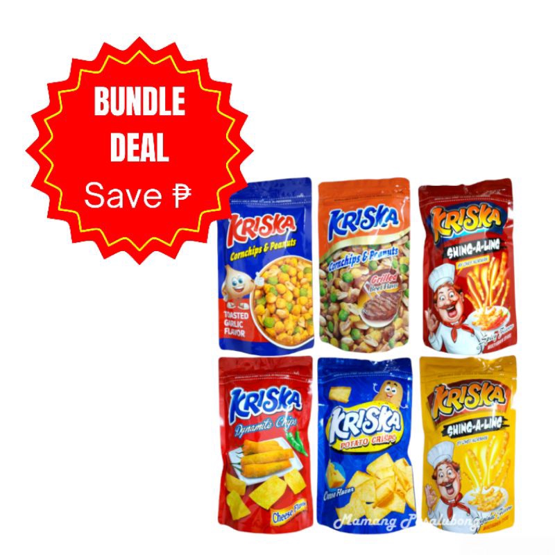 KRISKA Cornchips & Peanuts, Dynamite Chips, Potato Crisps and ShingA