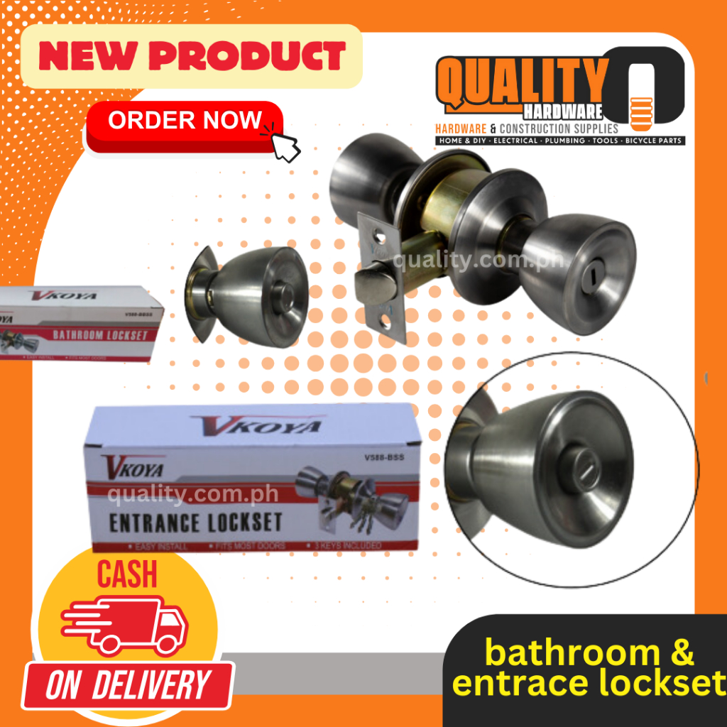 Entrance Lockset Bathroom Lockset [Door cabinet accesories] | Shopee ...