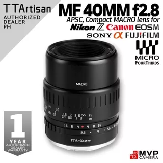 TTArtisan Micro Objectif APS-C 40 Mm F2.8 APS-C Pour Insects Jewelry Portrait Still-Life Compatible Avec Sony E-Mount