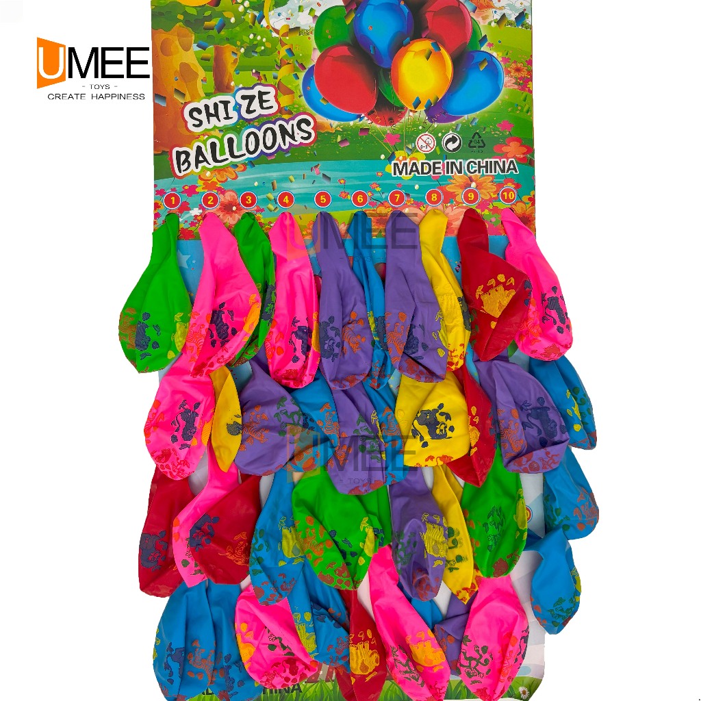 40pcs Party Gift Balloons w/Animals Design Pad For Party Gift-Loot bag ...