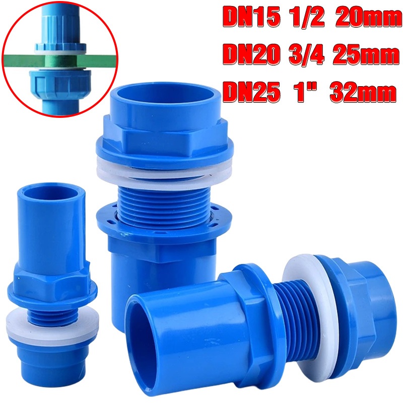 20/25/32mm Aquarium Inlet Outlet Connector Fish tank PVC pipe fittings ...
