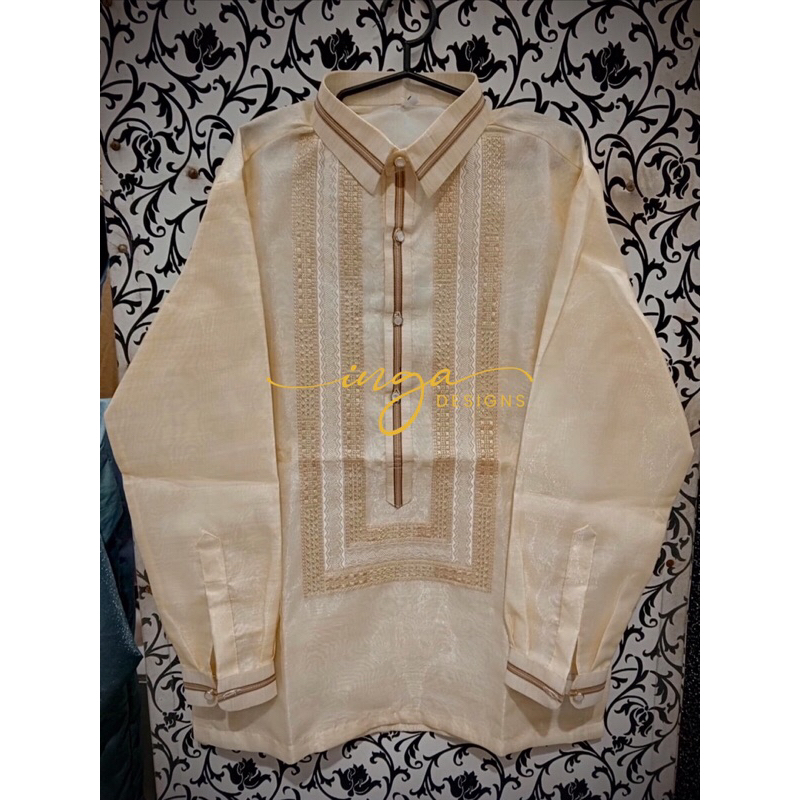 Barong Tagalog for Men Modern (random embroidery) Shopee Philippines