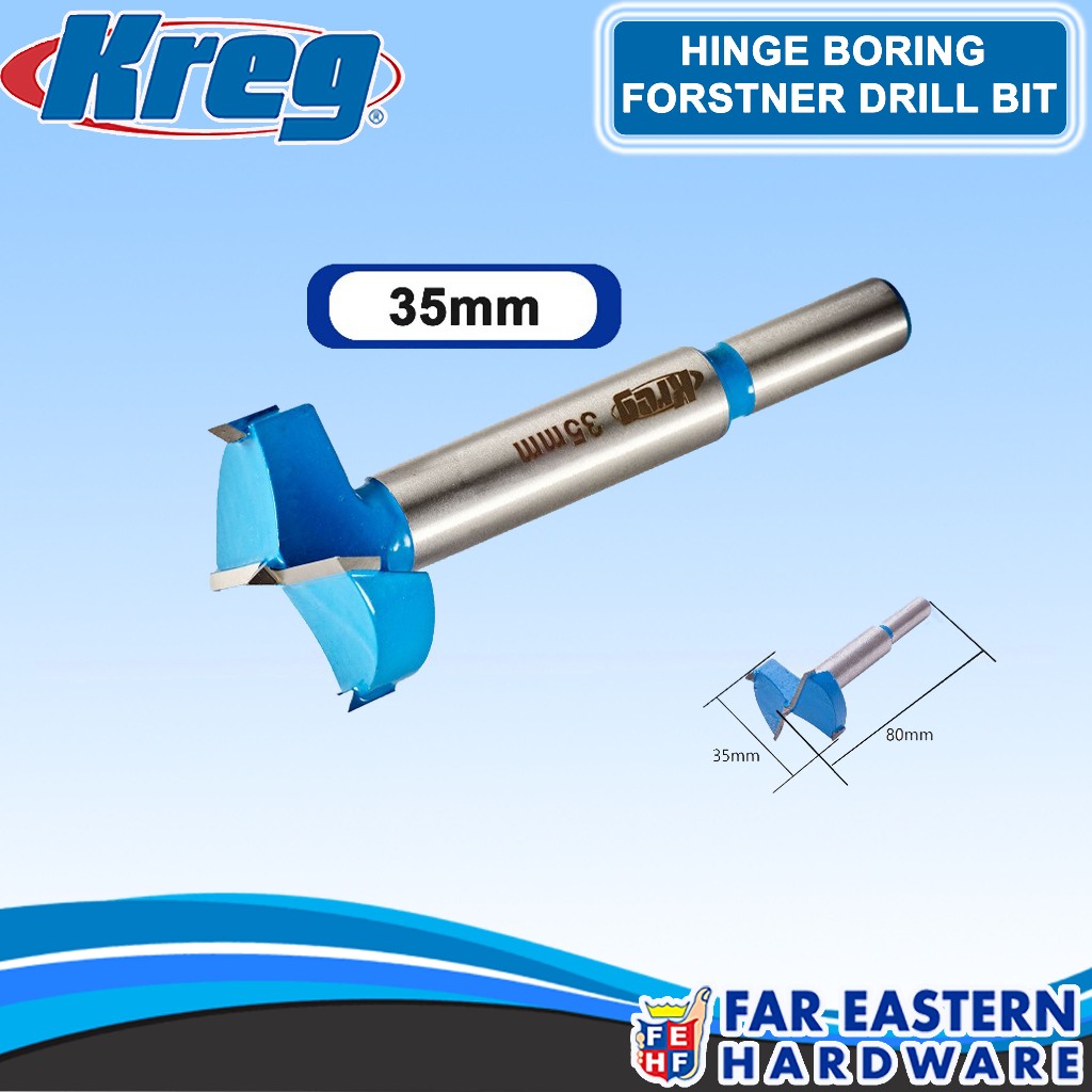 KREG Hinge Boring Forstner Drill Bit for Concealed Hinges 35mm KHIBIT
