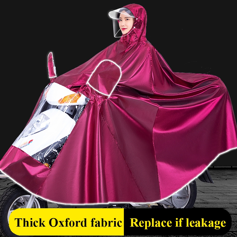 MJY Motorcycle Poncho Increased Motorcycle Raincoat Rainstorm ...