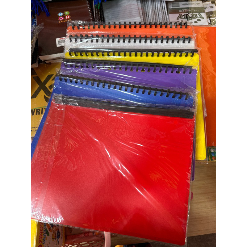 CLEAR BOOK long and SHORT Refilable pang back to schools | Shopee ...