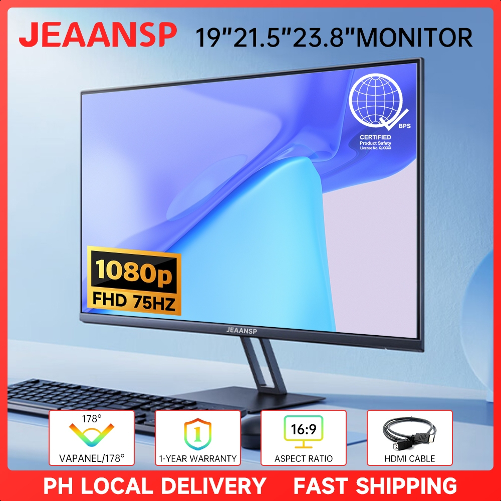 KKJBL & JEAANSP PC 19/21.5/23.8 inchs 75Hz 4ms FHD IPS Gaming Office ...