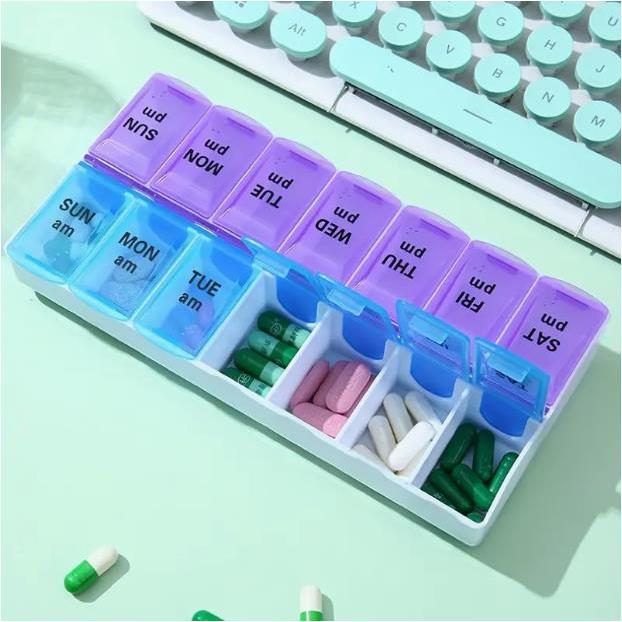 UD 7 Days Weekly Tablet Pill Box Holder Medicine Drug Storage Organizer ...