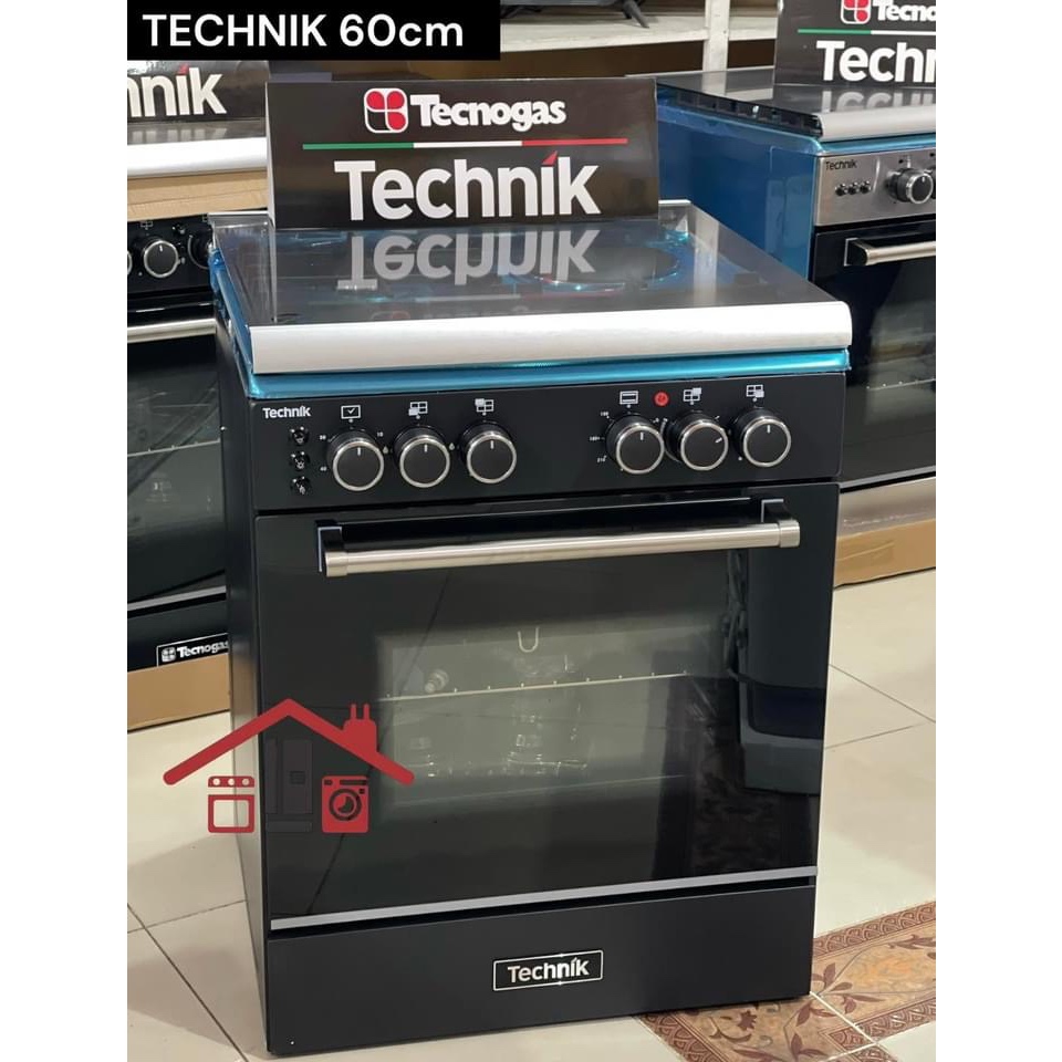 Technik 60 cm Cooking Range, 3 Gas Burners with Wok Burner + 1 Electric ...