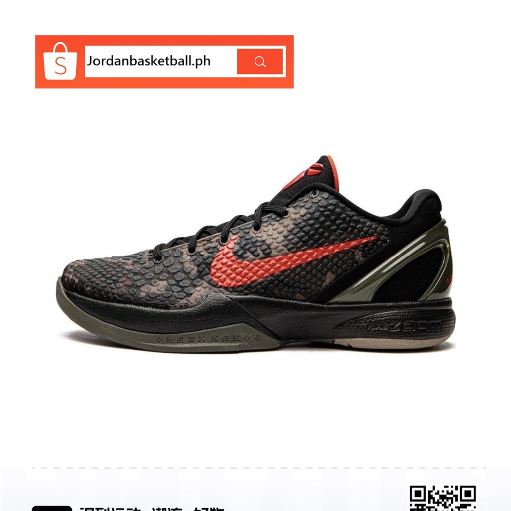100 Original Nike Kobe 6 Protro ZK6 Black Red Sports Basketball Shoes for men Shopee Philippines