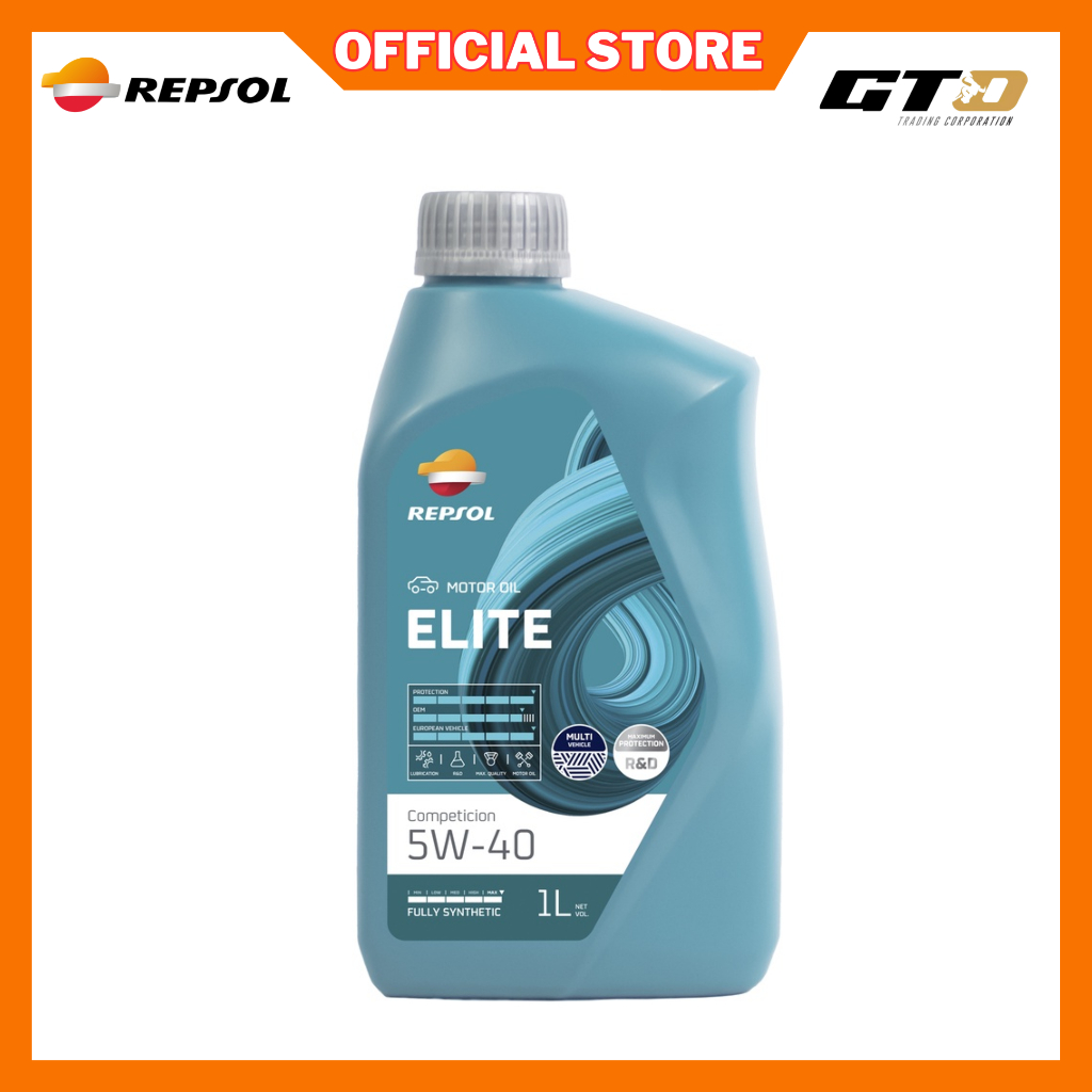 REPSOL ELITE COMPETICION 5W40 1L | Shopee Philippines