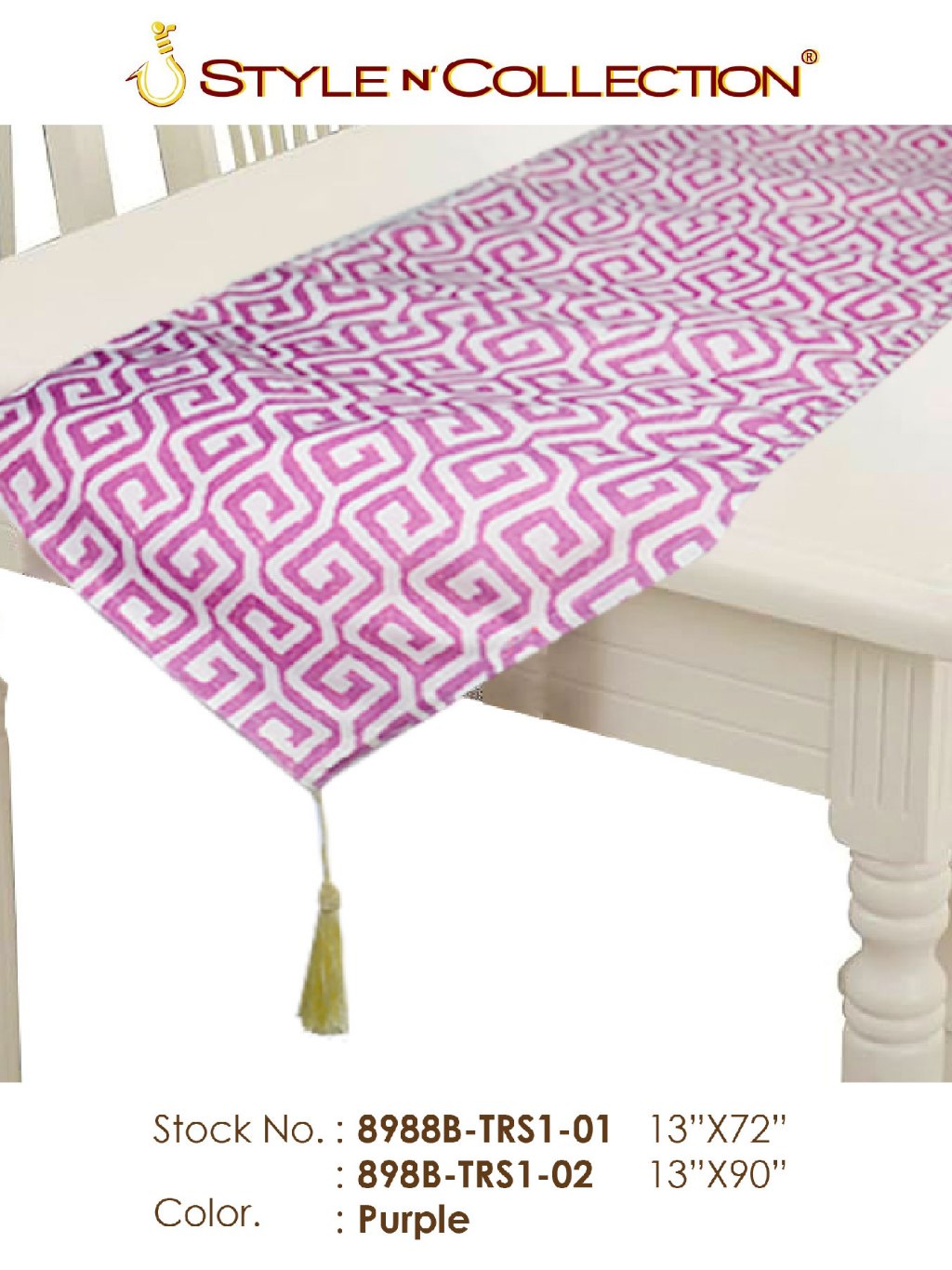 Style and Collection Table Runner 6-Seater and 8-Seater Assorted Prints ...