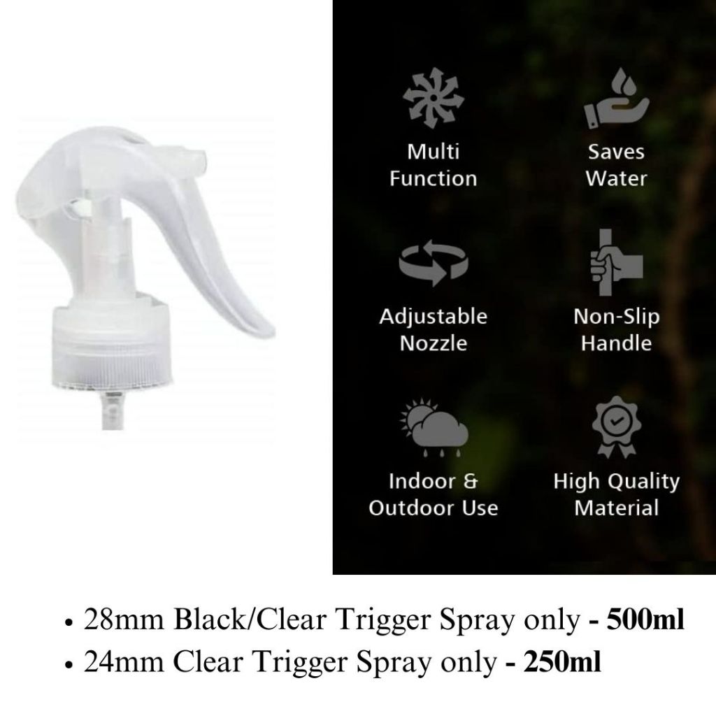 Head Trigger Spray 24mm 28mm Transparent Replacement Sprayer 250ml ...