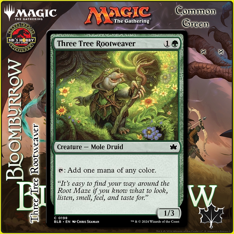 Three Tree Rootweaver x x Bloomburrow Green Common BLB MTG | Shopee ...
