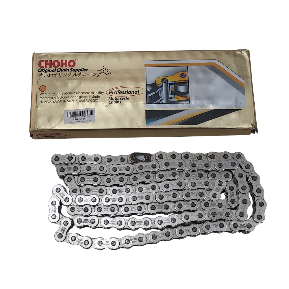 CHOHO ROLLER CHAIN SILVER HD 428H X 120L (MC03AU) | Shopee Philippines