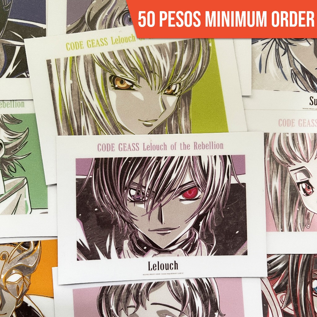 Code Geass Anime Photocards (Laminated) | Shopee Philippines