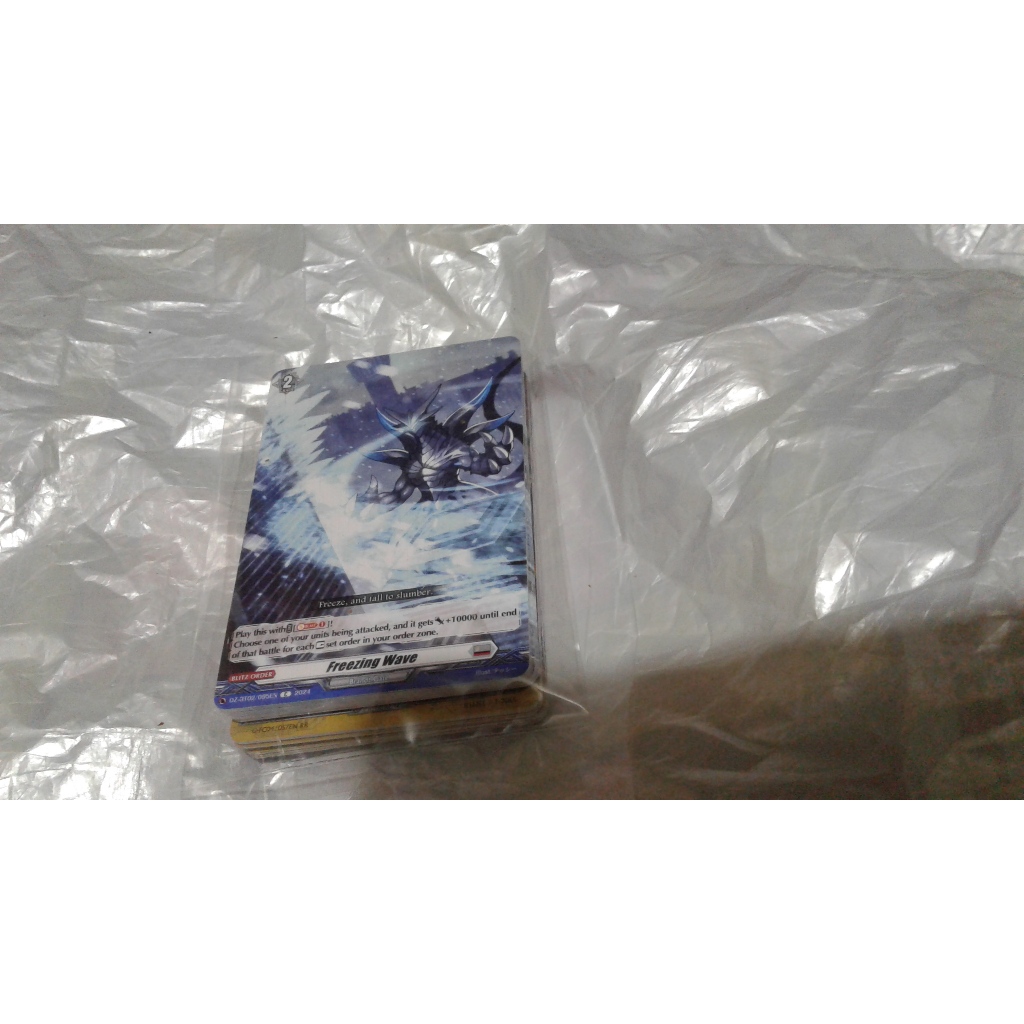 freezing WAVE CARD VANGUARD 1 ONE PIECE TCG ORIGINAL USED PLAYED DECK ...