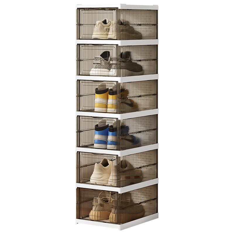 Foldable Transparent Shoe Box Shoes Rack Storage Box Shoe Organizer ...