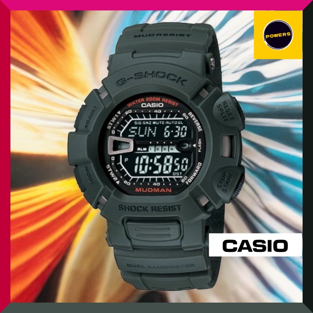 Casio Watch GShock Green Mudman Digital Sports Watch G9000 3V Men s