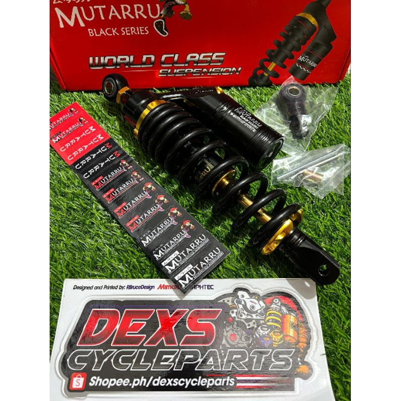 MUTARRU REAR SHOCK W/TANK BLK SERIES MOTO GP SPORT MIO/CLICK/BEAT ...