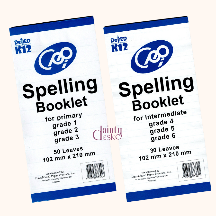 Spelling Booklet for Grades 1 to 6 (DepEd K12) | Shopee Philippines